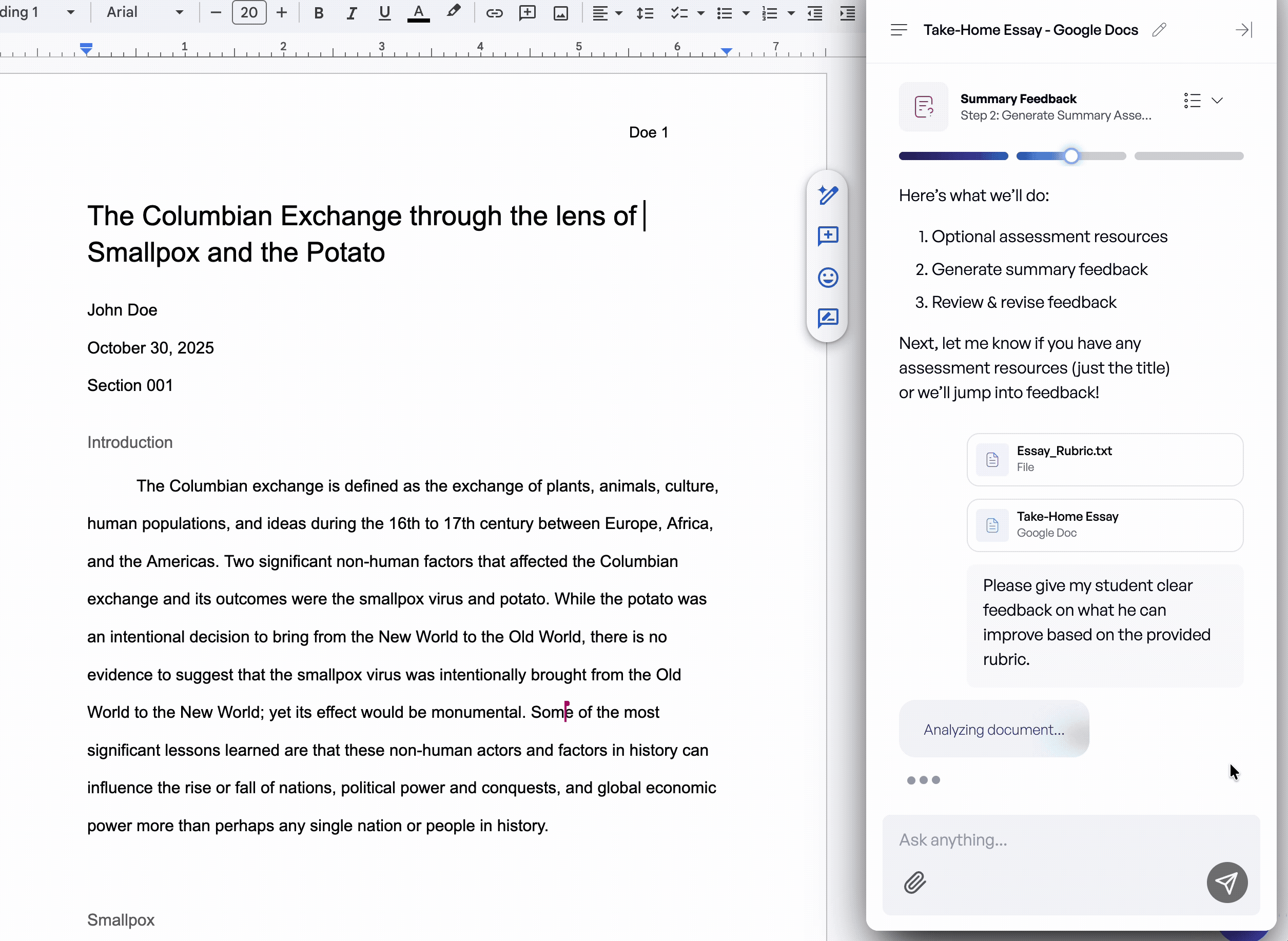 Give personalized writing feedback 📝